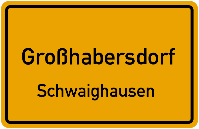 Ortsschild Großhabersdorf