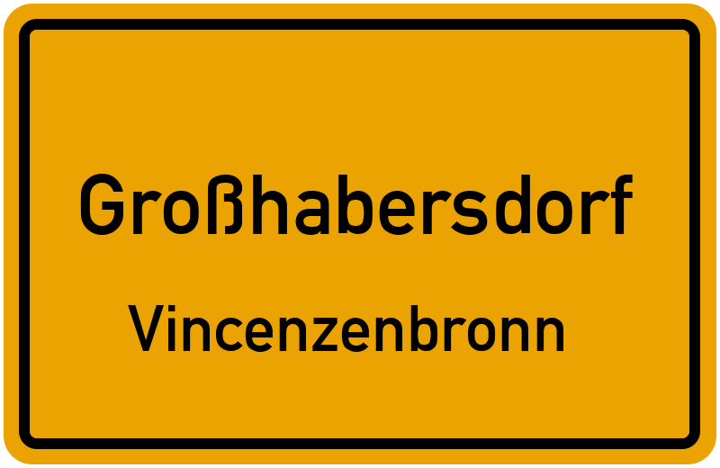 Ortsschild Großhabersdorf