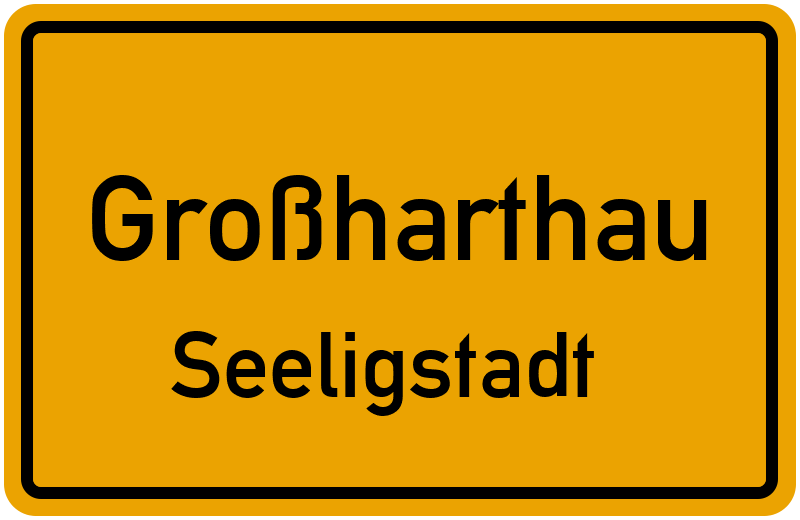 Ortsschild Großharthau