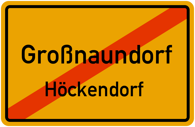 Ortsschild Großnaundorf