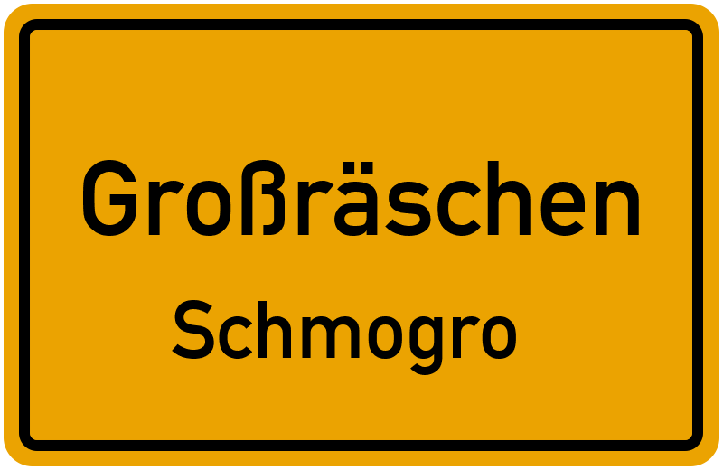 Ortsschild Großräschen