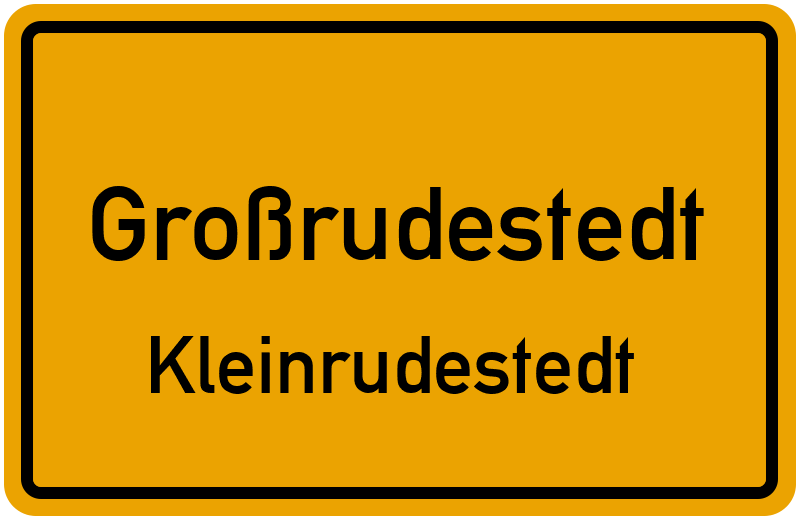 Ortsschild Großrudestedt