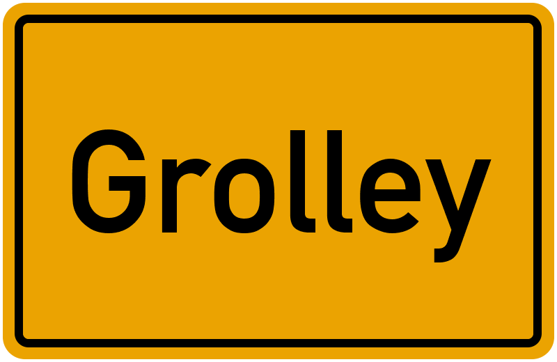 Ortsschild Grolley
