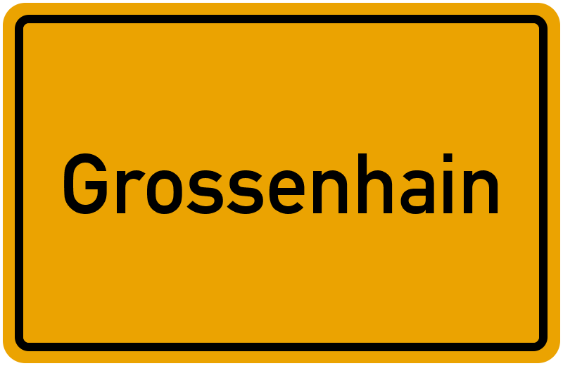 Ortsschild Grossenhain