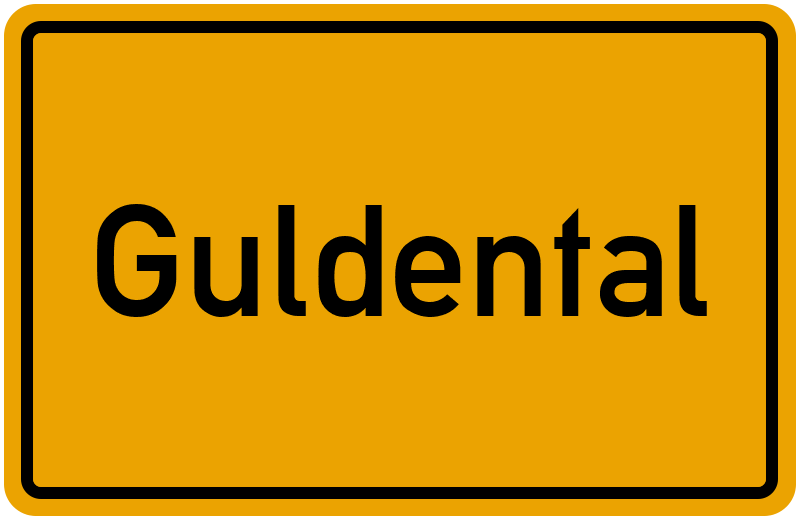 Ortsschild Guldental