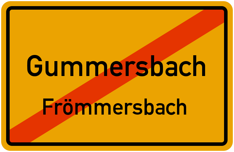 Ortsschild Gummersbach