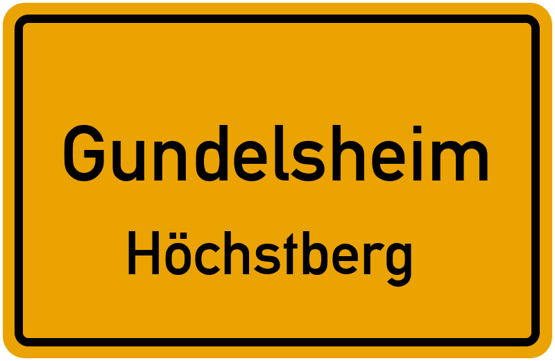 Ortsschild Gundelsheim