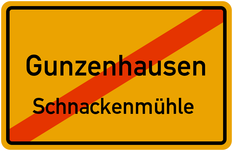 Ortsschild Gunzenhausen