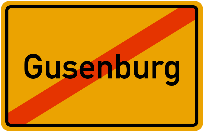 Ortsschild Gusenburg