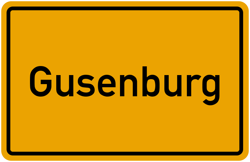 Ortsschild Gusenburg