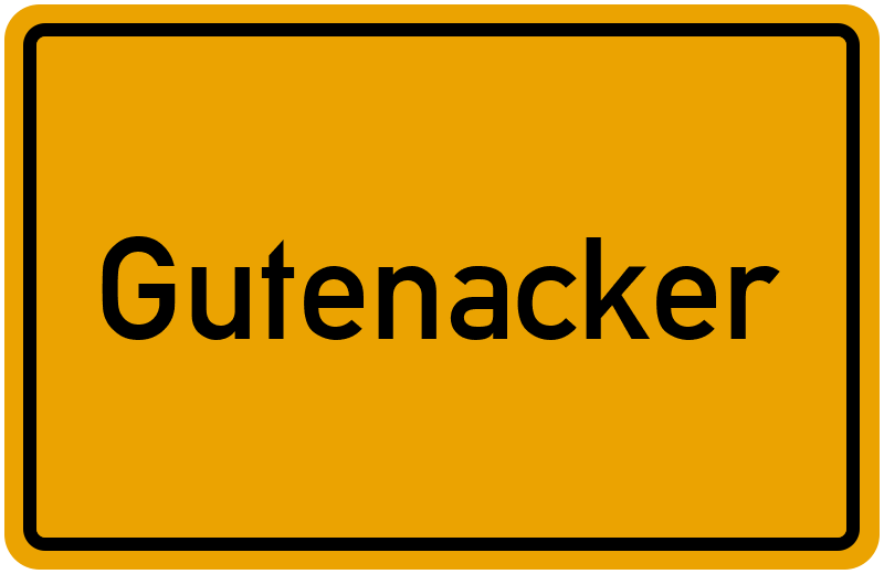 Ortsschild Gutenacker