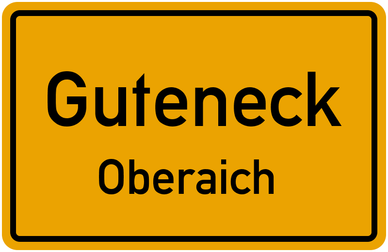 Ortsschild Guteneck