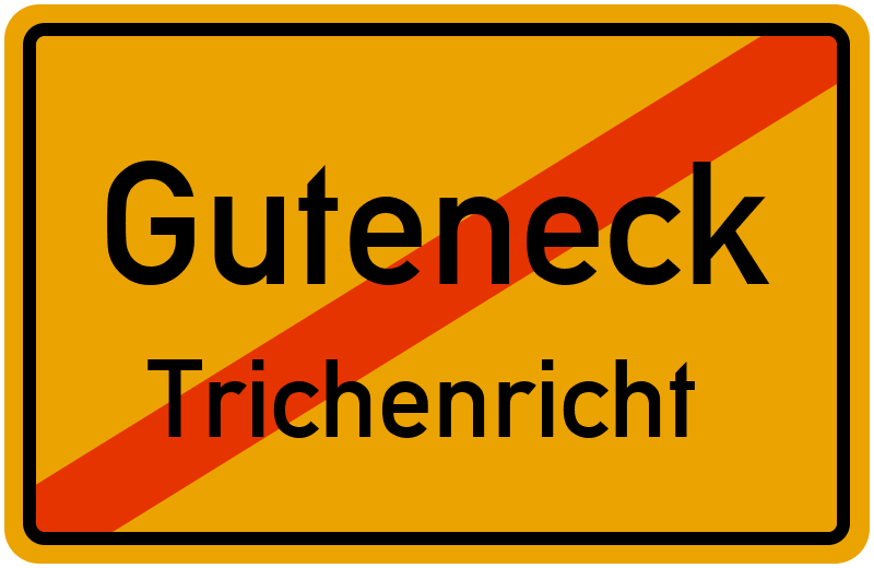 Ortsschild Guteneck