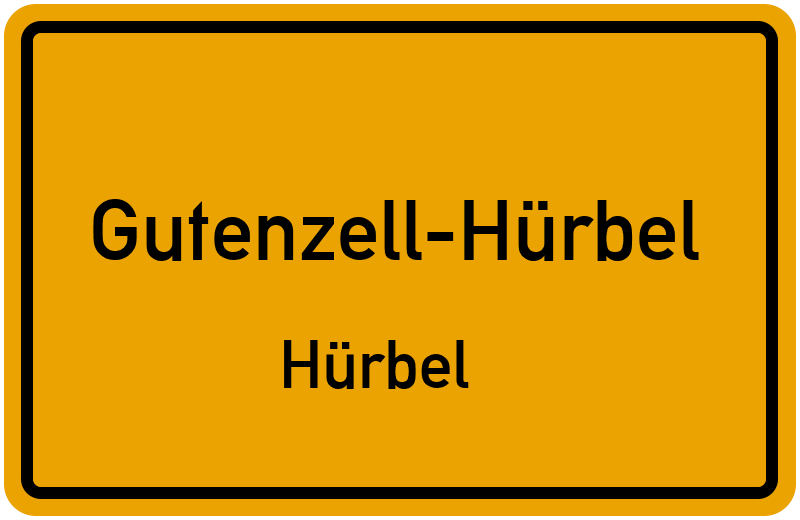 Ortsschild Gutenzell-Hürbel