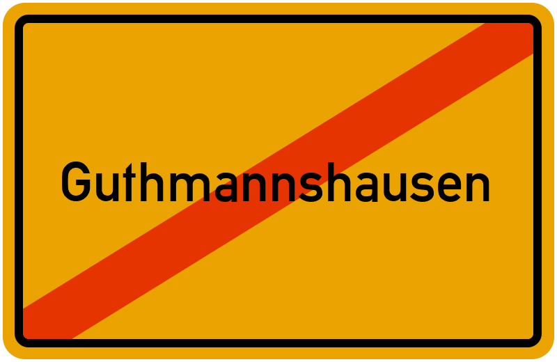 Ortsschild Guthmannshausen