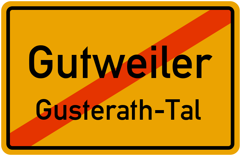 Ortsschild Gutweiler