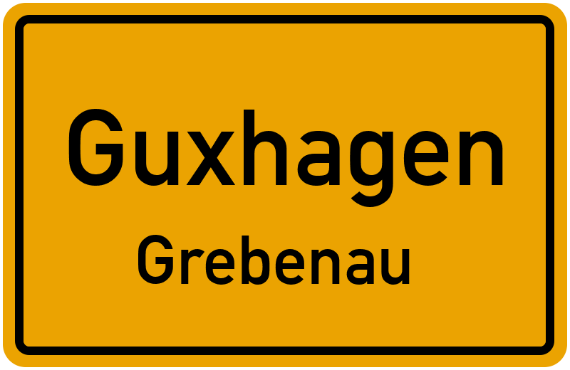 Ortsschild Guxhagen