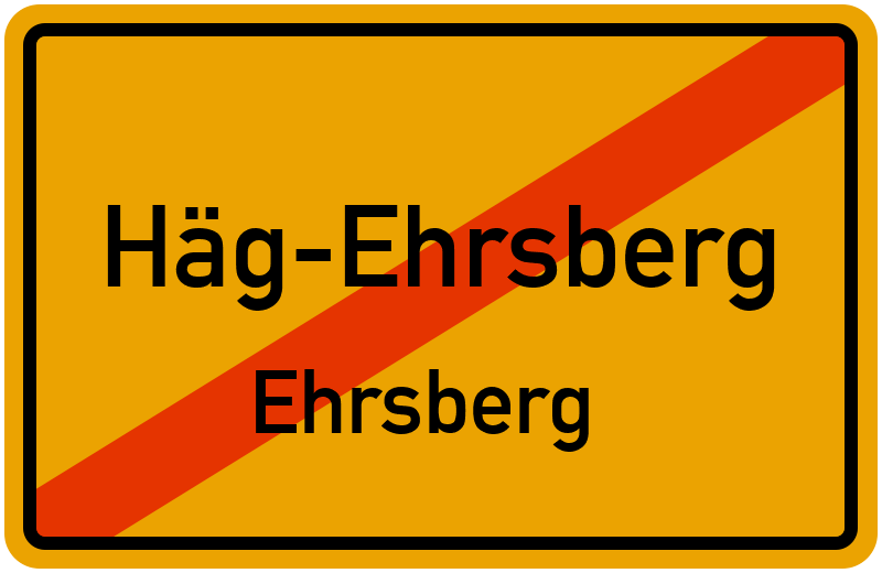 Ortsschild Häg-Ehrsberg