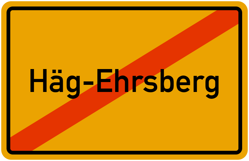 Ortsschild Häg-Ehrsberg