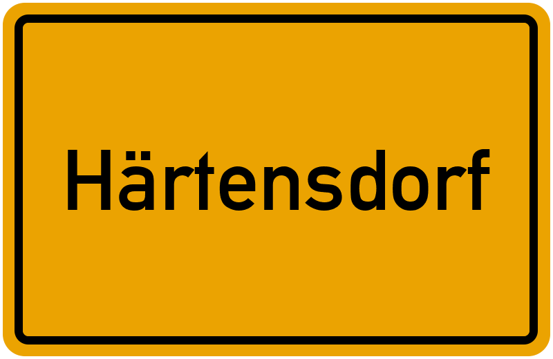 Ortsschild Härtensdorf