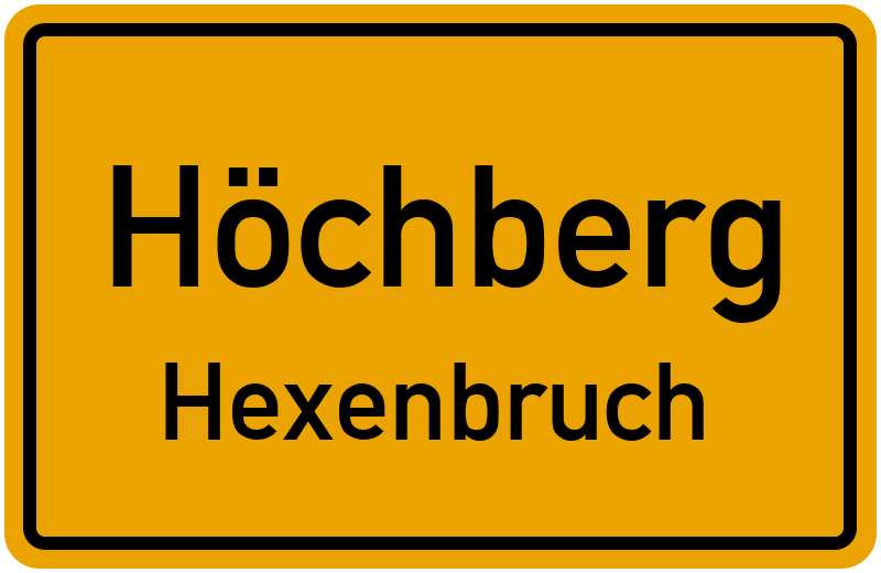 Ortsschild Höchberg