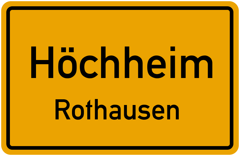 Ortsschild Höchheim