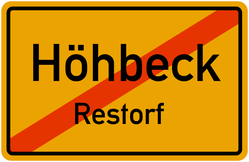 Ortsschild Höhbeck