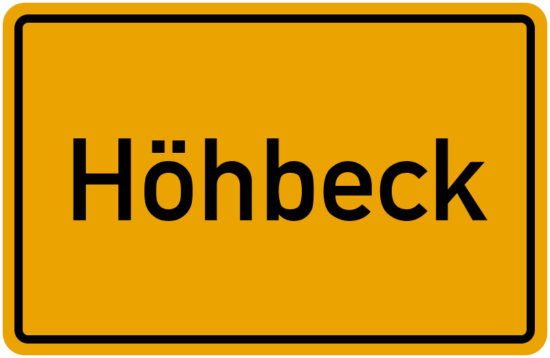 Ortsschild Höhbeck