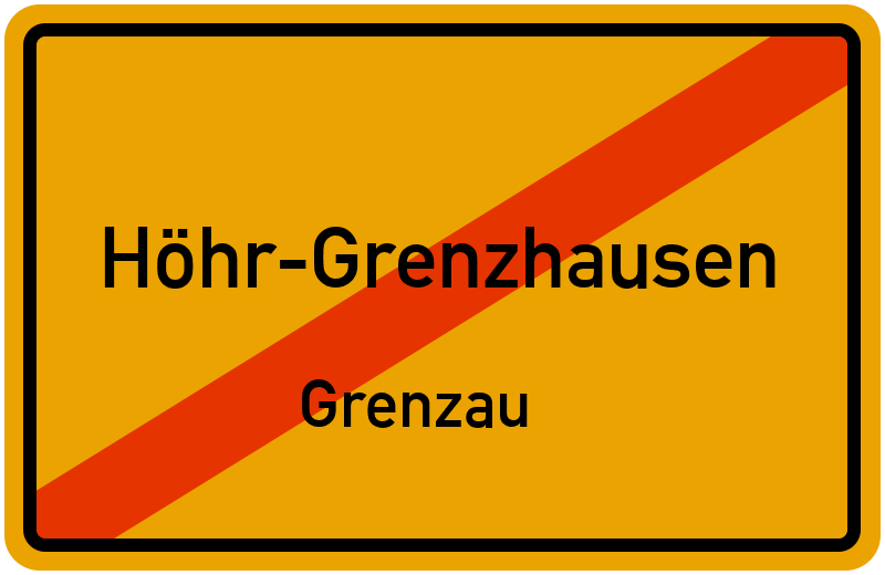 Ortsschild Höhr-Grenzhausen
