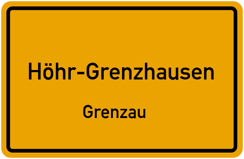 Ortsschild Höhr-Grenzhausen