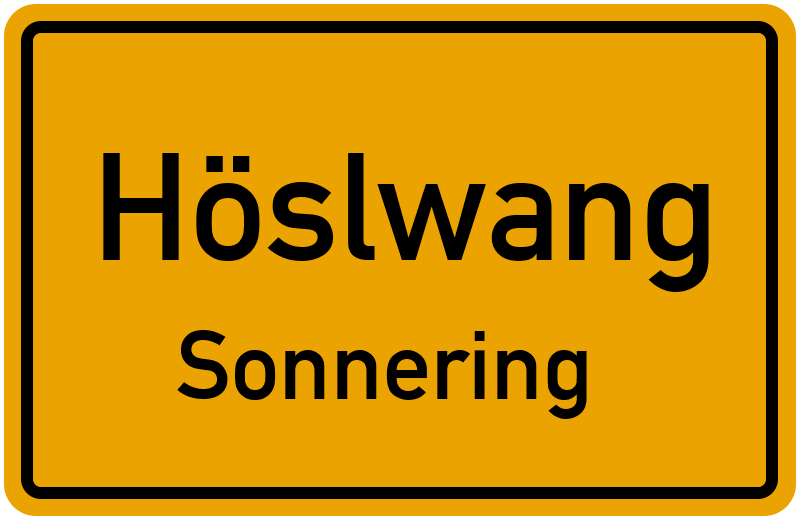 Ortsschild Höslwang
