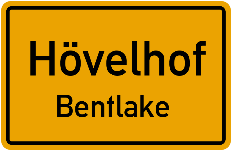 Ortsschild Hövelhof