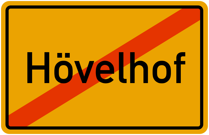 Ortsschild Hövelhof