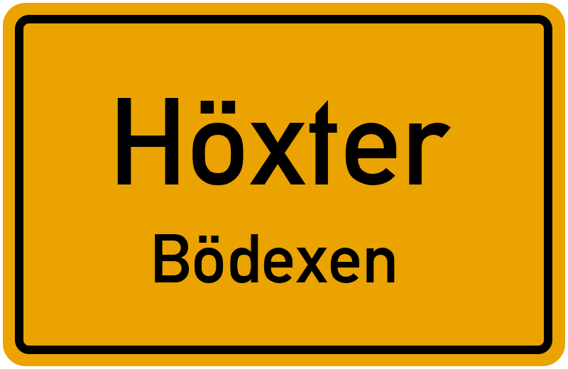 Ortsschild Höxter