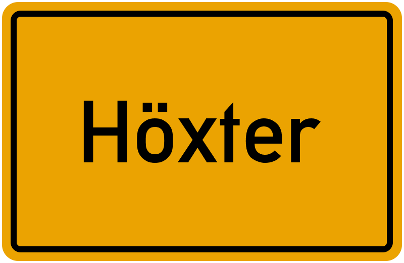 Ortsschild Höxter