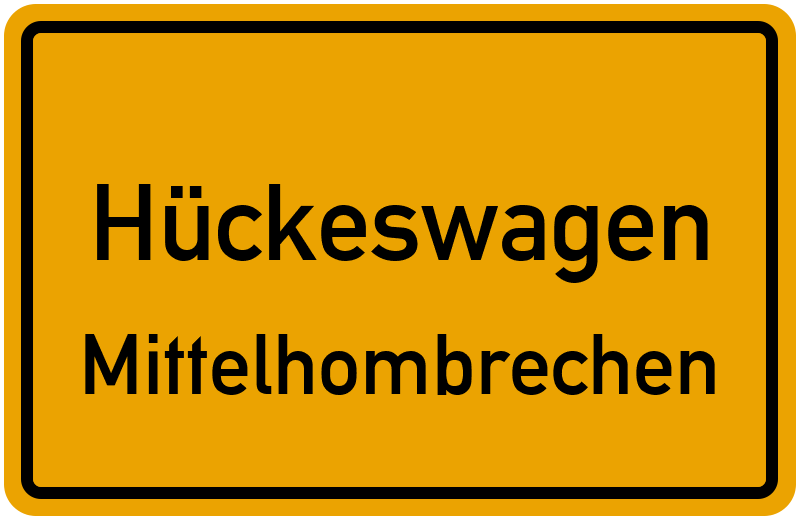 Ortsschild Hückeswagen