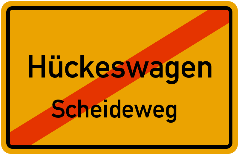 Ortsschild Hückeswagen