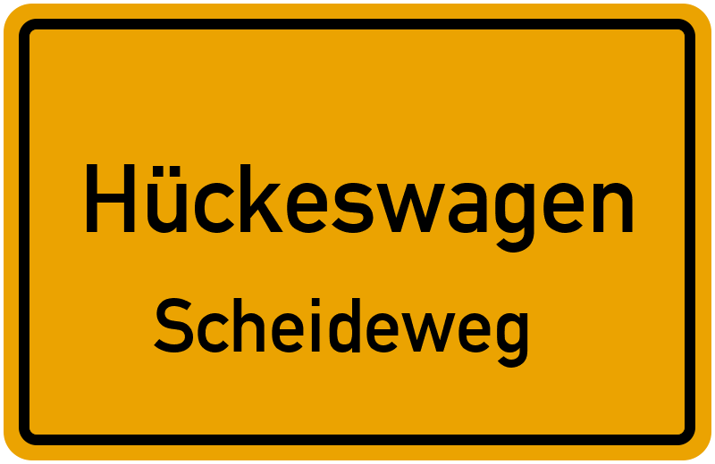 Ortsschild Hückeswagen