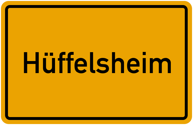 Ortsschild Hüffelsheim