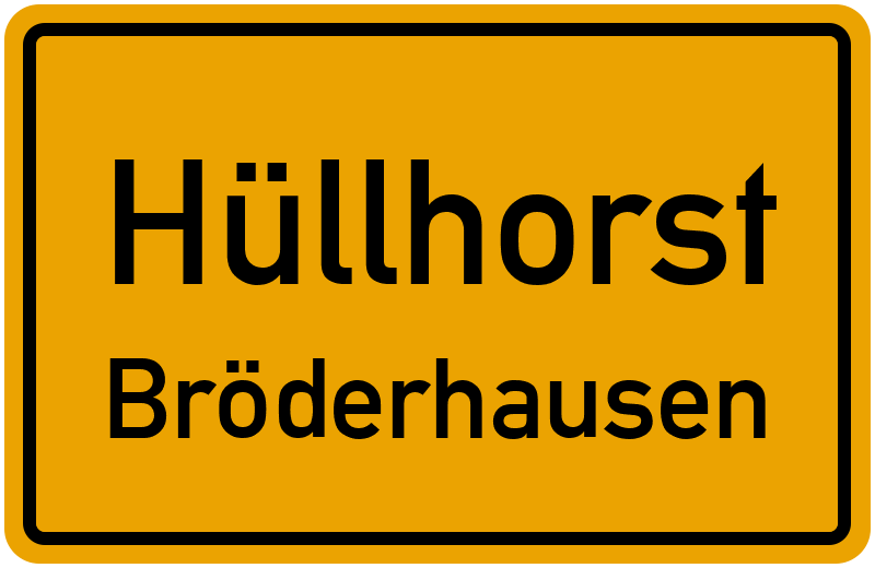 Ortsschild Hüllhorst