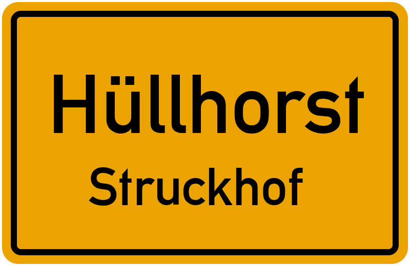 Ortsschild Hüllhorst