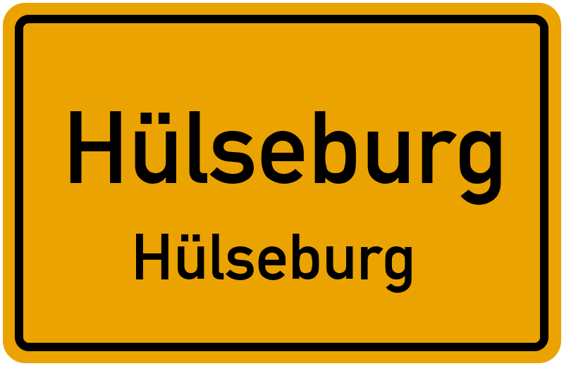 Ortsschild Hülseburg