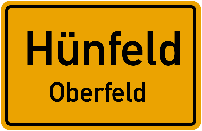 Ortsschild Hünfeld