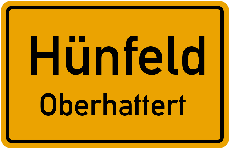 Ortsschild Hünfeld