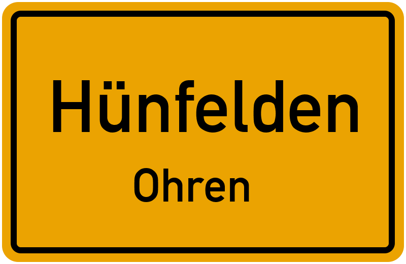 Ortsschild Hünfelden