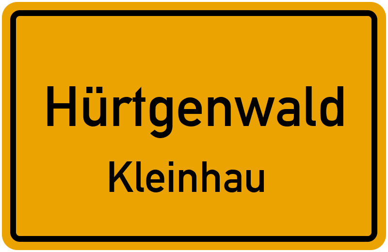 Ortsschild Hürtgenwald