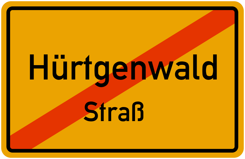 Ortsschild Hürtgenwald