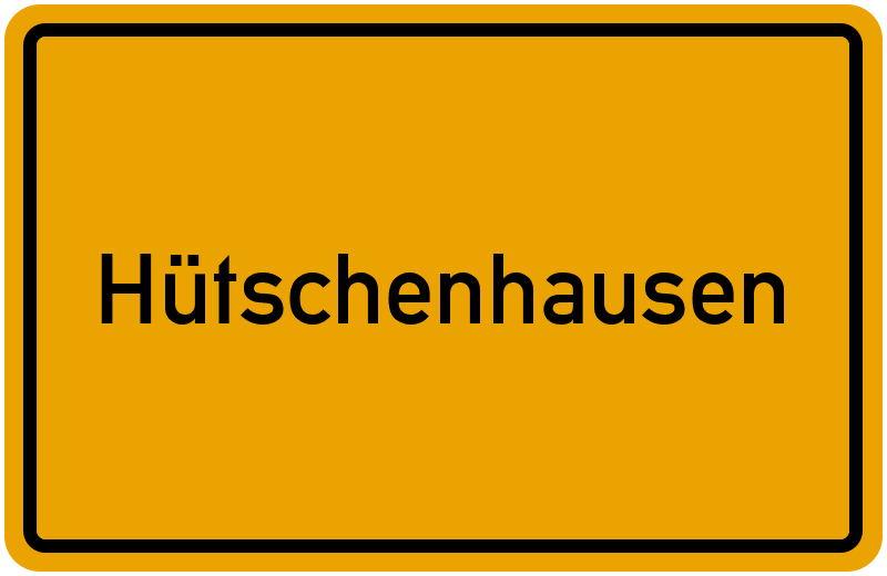 Ortsschild Hütschenhausen