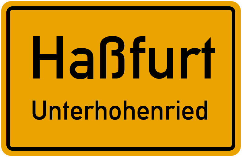 Ortsschild Haßfurt