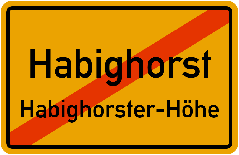 Ortsschild Habighorst